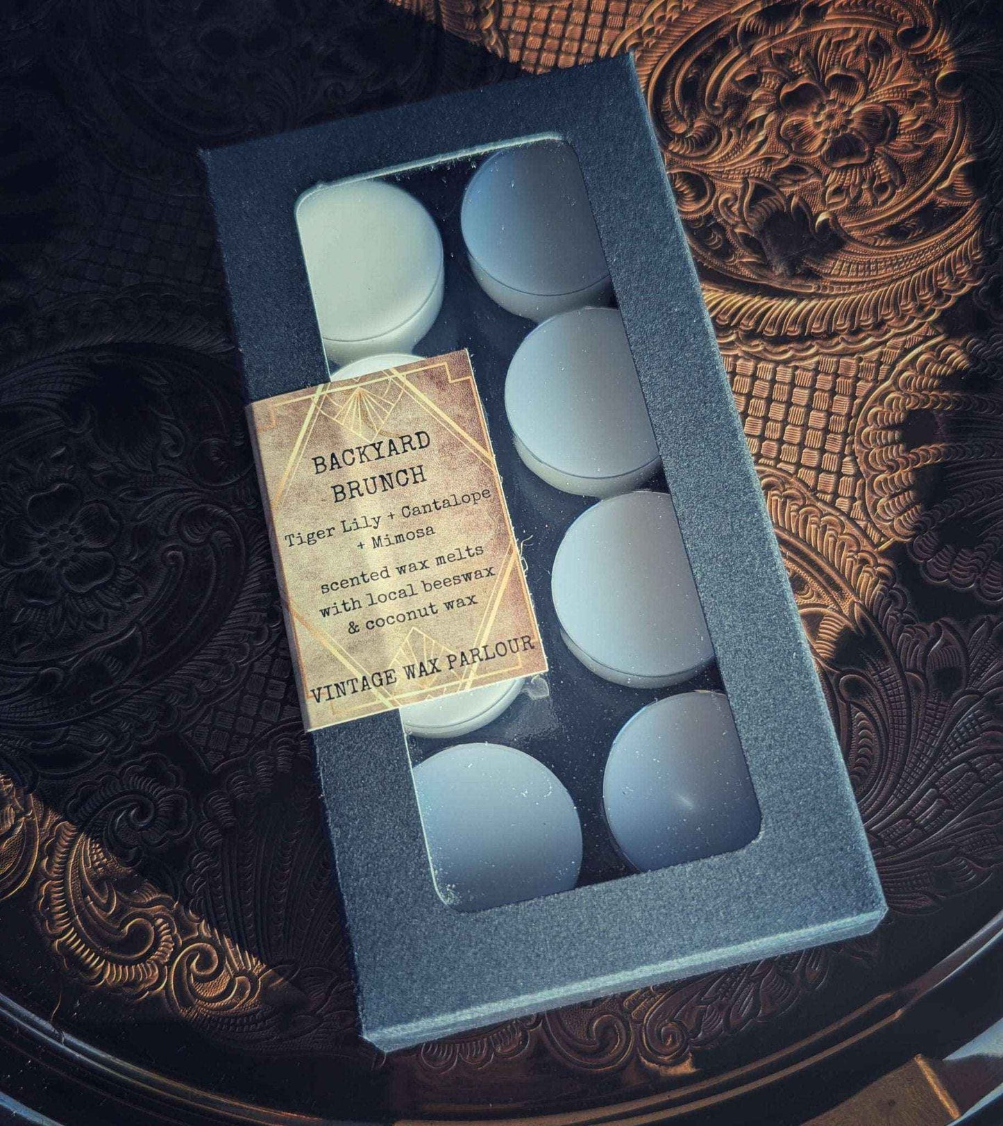 •	beeswax coconut wax melts box 
•	handmade scented wax melts 
•	natural home fragrance melts 
•	vintage aesthetic wax melts 
•	clean non toxic wax melts