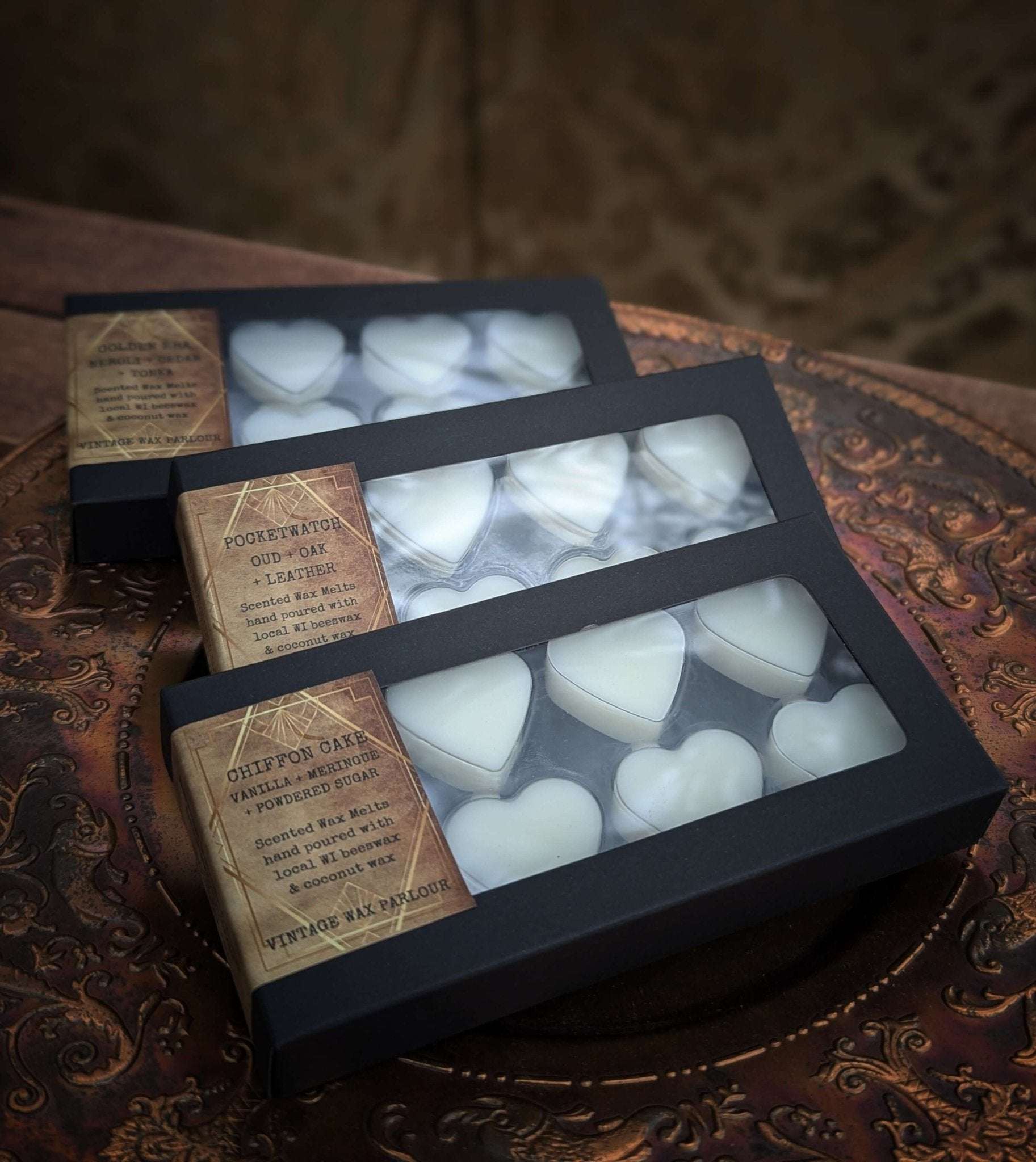 •	beeswax coconut wax melts box 
•	handmade scented wax melts 
•	natural home fragrance melts 
•	vintage aesthetic wax melts 
•	clean non toxic wax melts