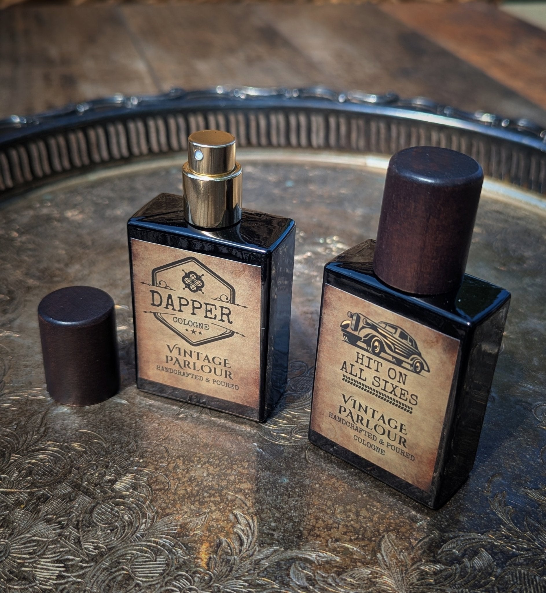 •	vintage cologne bottle 
•	barbershop style men’s fragrance 
•	smoky speakeasy cologne 
•	woody masculine scent 
•	old fashioned gentleman cologne