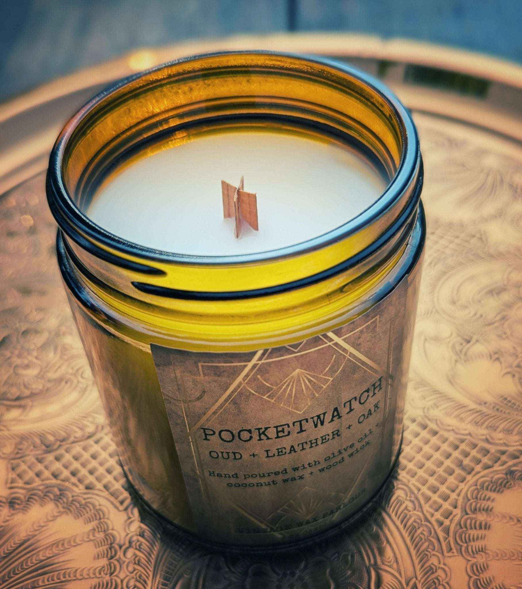 Vintage-Inspired Wooden Wick Candle