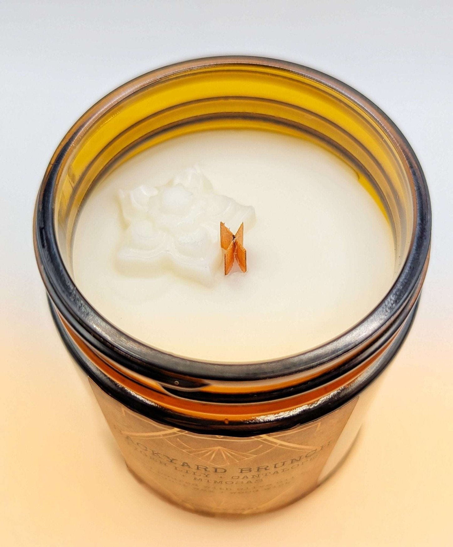 Vintage - Inspired Wooden Wick Candle - Vintage Wax Parlour